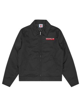Drippy Quilted Work Jacket - Black