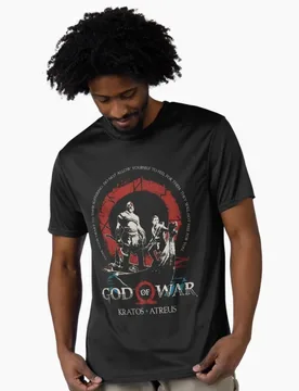 Kratos God of War Spartan Rage Graphic clothes GOW Father & Son Videogame Gift t shirt 100% cotton printed All size tops - Aliexpress - FashionsVida