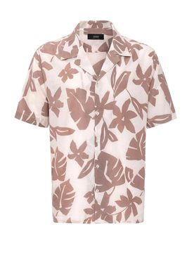 Antioch Camisa marrón / blanco