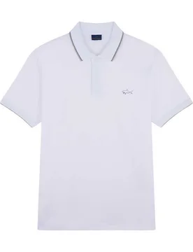 Polo mercerized uomo bianco - Paul&Shark - FashionsVida