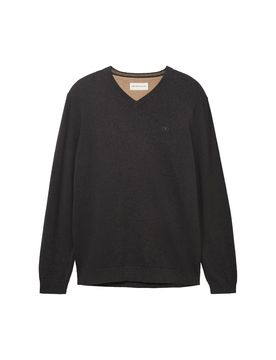 TOM TAILOR Jersey gris oscuro