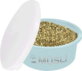 Müsli-Schale mit Deckel türkis