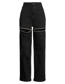 Pantalones vaqueros Mujer Negro 38 Mujer