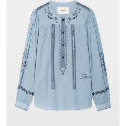 Zadig & Voltaire - Blusa oversize de algodón con bordados