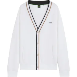 HUGO Strickjacke Sardigan GOC, weiss 3xl