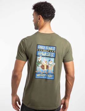 Only Fowls and Hawkses Mens Artist T-Shirt - Weird Fish - FashionsVida