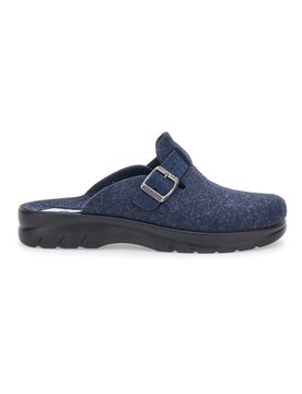 Pantofole Blu In Panno Made In Italy 62611 43