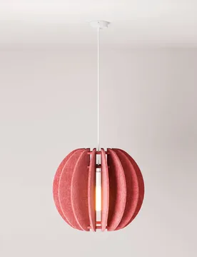 Cables Lampe Suspendue Sans Ampoule Lampshhade Acoustic Marbled Pink One Size - Creative - FashionsVida
