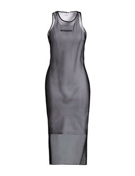 Midi-Kleid Damen Schwarz 1,2 Damen