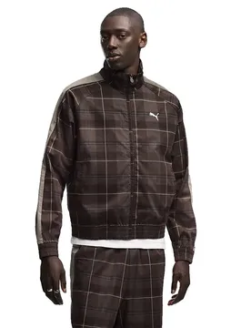 Veste De Survêtement T7 Relaxed Tartan Chocolate Fondue L