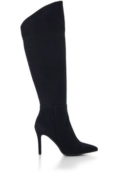 Stivali in pelle scamosciata NERO 36