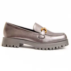 Womens Platform Moccasin Macca3 In Grey - Size Eu 37