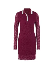 Mididress rosso scuro 36