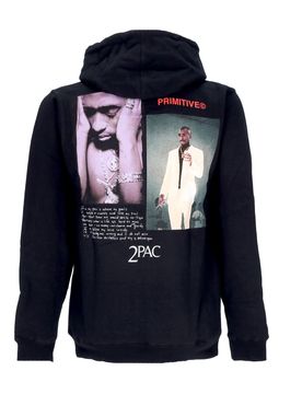 Felpa Cappuccio Uomo Voice Hood X Tupac Black