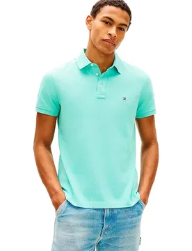 Polo à Manches Courtes 1985 Slim Fit Arctic Aqua 2XL