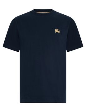 Men's Cotton T-Shirt with Embroidered Logo