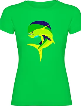 Jumping Dorado Short Sleeve T-shirt Light Green M Women - Kruskis - FashionsVida