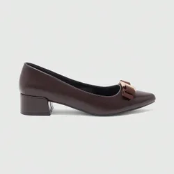 Zapatos de tacón alto casuales para mujer con tacón grueso negro básico para ir al trabajo