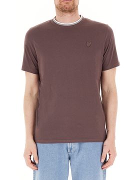 T-shirt girocollo MARRONE S