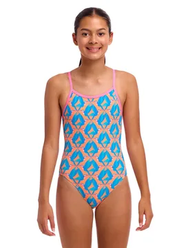 Single Strap One Piece Swimsuit In A Flap 12 Years Girls - Funkita - FashionsVida