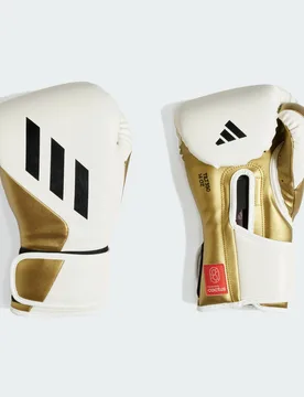 Guantoni Speed Tilt 350 Box Hook-and-Loop S White / Gold Metallic - Adidas - FashionsVida