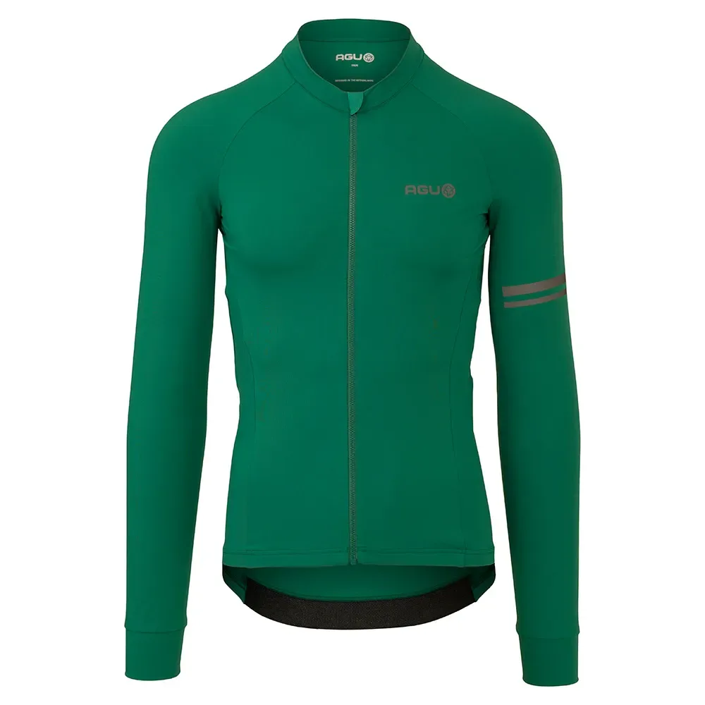 Maglia A Maniche Lunghe Solid Performance Mystic Green - AGU - FashionsVida