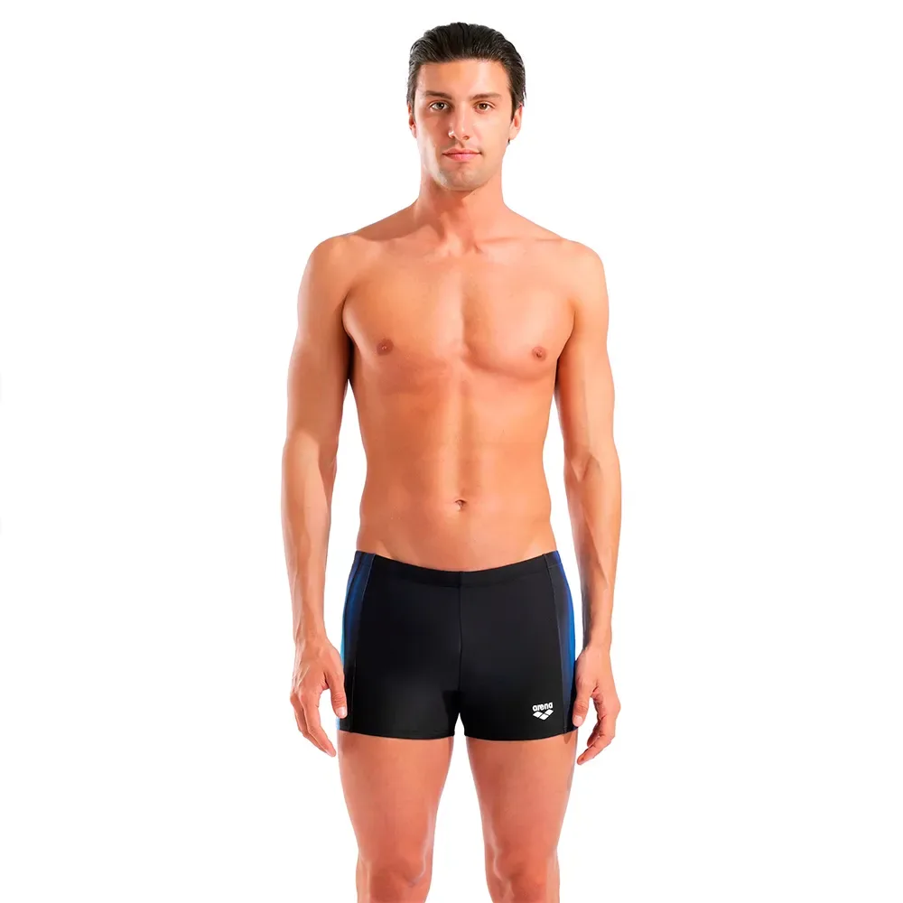 Light Swim Swimming Shorts Black / Multi FR 80 Men - Arena - FashionsVida