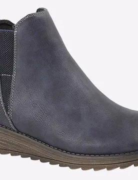 Debora Memory Foam Ankle Boot Womens - Navy - Size Uk 5 - Cipriata - FashionsVida