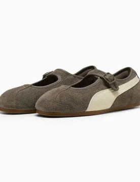 Tacklette Suede Womens Matte Bronze/alpine Snow Trainers - Brown - Size Uk 7 - Puma - FashionsVida