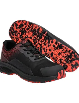 Chaussures De Sécurité Larges Black / Red / Black EU 43