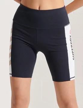 Superdry Damen Active Lifestyle Radlerhose Marineblau - Größe: 36 - 39.99 - FashionsVida