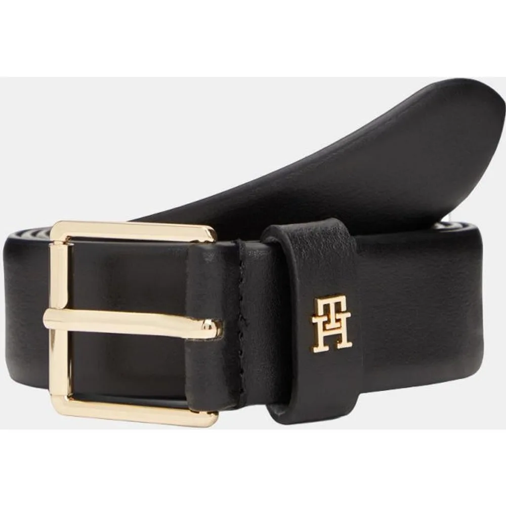Cinturón de piel de mujer en color y hebilla cuadrada - Tommy Hilfiger - FashionsVida