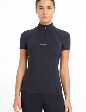Mia Mesh Womens Short Sleeve Base Layer Top - - Size: 16 - LeMieux - FashionsVida