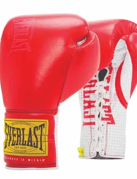 Gants De Boxe En Cuir Synthétique 1910 Sparring Laced Red 14 oz