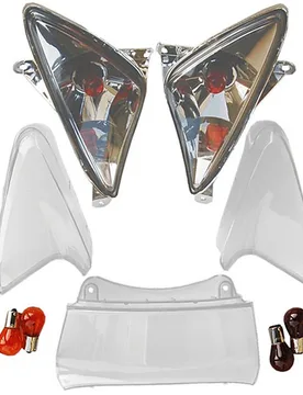 Kit gemme Frecce + Stop Quadretti Per Yamaha TMAX + Lampade taglia uni - ONE - FashionsVida