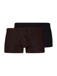 Pantalones 2-er Pkg. MICRO MULTIPACK blackflamestripes selection rojo oscuro M