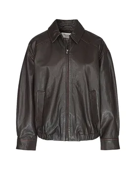 Chaqueta de cuero WKDCOSE marrón 40 - Max Mara - FashionsVida
