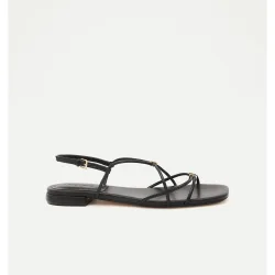 Sandalias planas de mujer con multitiras