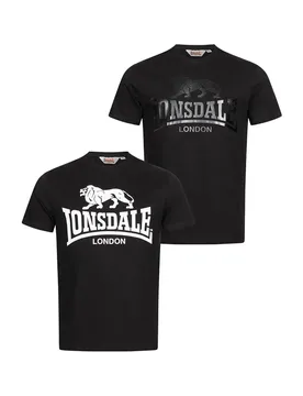T-shirt à Manches Courtes Kelso 2 Unités Black / Black 2XL