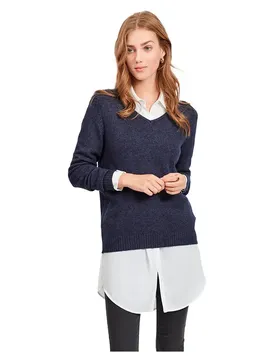 Maglione Con Scollo A V Ril Total Eclipse / Detail Melange 2XL