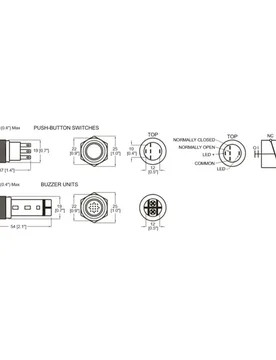 On-off Push Button Switch 24v Red One Size unisex - Bep Marine - FashionsVida