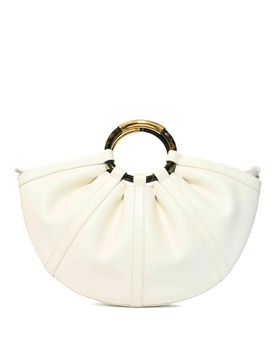 Borsa Shell Large In Pelle Con Manici Pearl