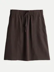 Pencilskirt mit Cargotaschen Rania city Braun 36