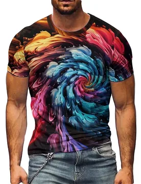 New Men's Street Fashion 3D Printed Short-Sleeve T-Shirt - Pajama Style, High-Quality Printing - Aliexpress - FashionsVida