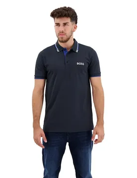Polo à Manches Courtes Paddy Pro 10226584 Green Dark Blue M