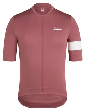 Maglia A Maniche Corte Core Rose Brown / White