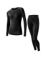 Löffler Conjunto de ropa interior funcional para mujer TRANSTEX WARM negro 42