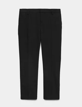 Boys' Plus Fit Slim Leg Waist School Trousers (2-18 Yrs) Black male - M&S - FashionsVida