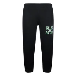 Mens Tape Arrows Slim Shorten Sweatpant Black Cotton - Size X-Small