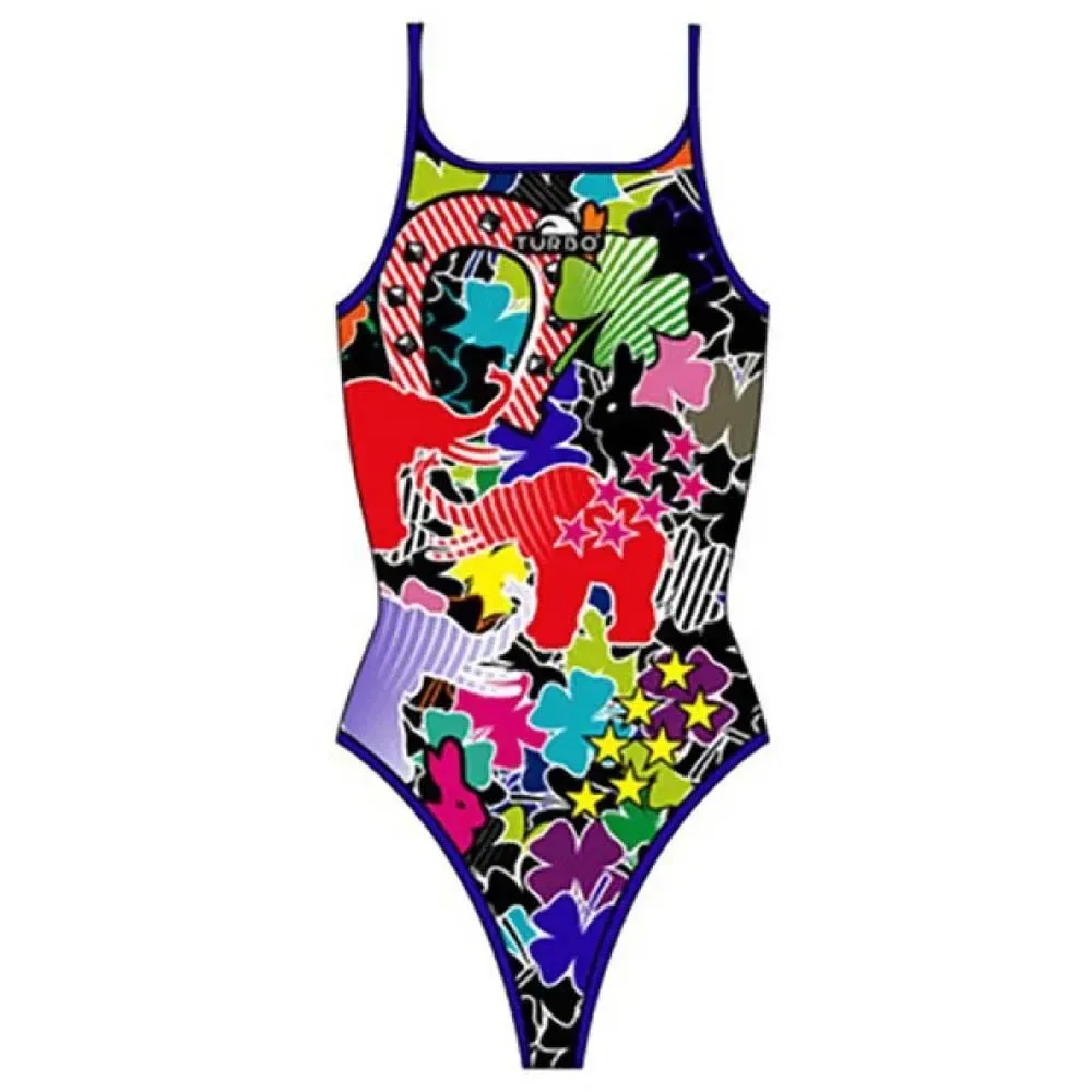 Luck Thin Strap Swimsuit Multicolor 7-8 Years Girls - TURBO - FashionsVida